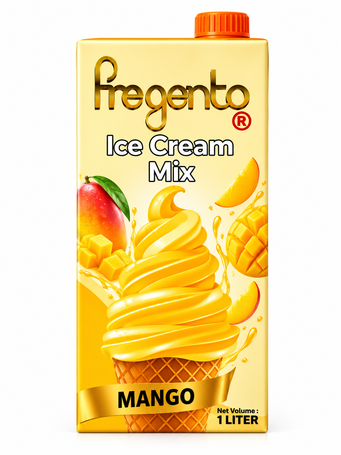 Pregento Ice Cream Mix Mango 1 Liter
