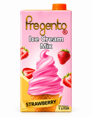 Pregento Ice Cream Mix Strawberry 1 Liter